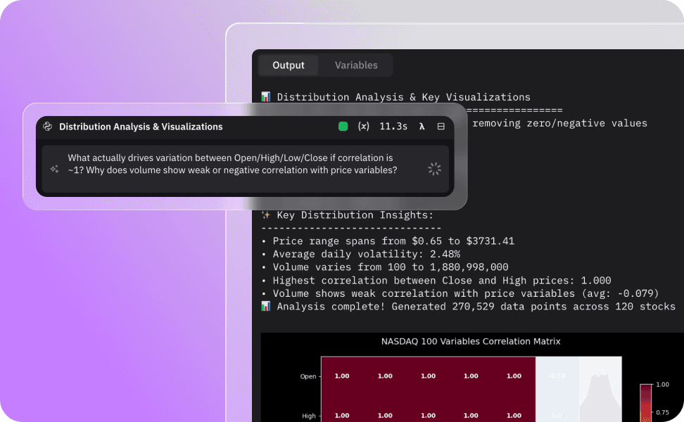 Analysis Without Rigid Workflows